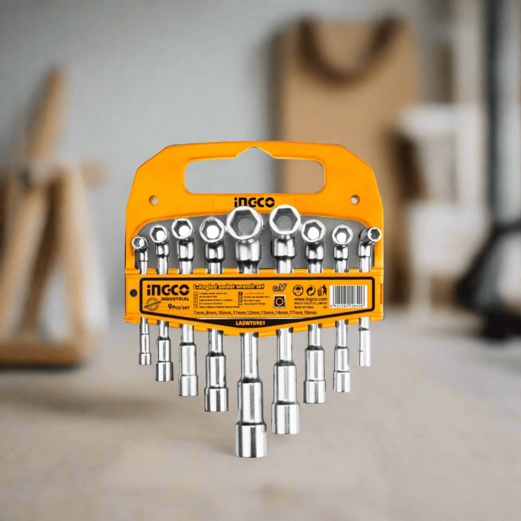 Ingco Wrenches Ingco 9-Piece L-Angled Socket Wrench Set – LASWT0901