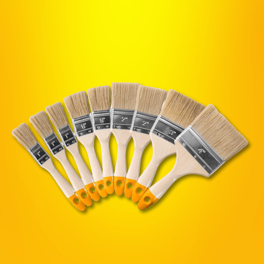 Ingco Paint Tools & Equipment Ingco 9-Piece Paint Brush Set for Oil-Based Paint – CHPTB0114091
