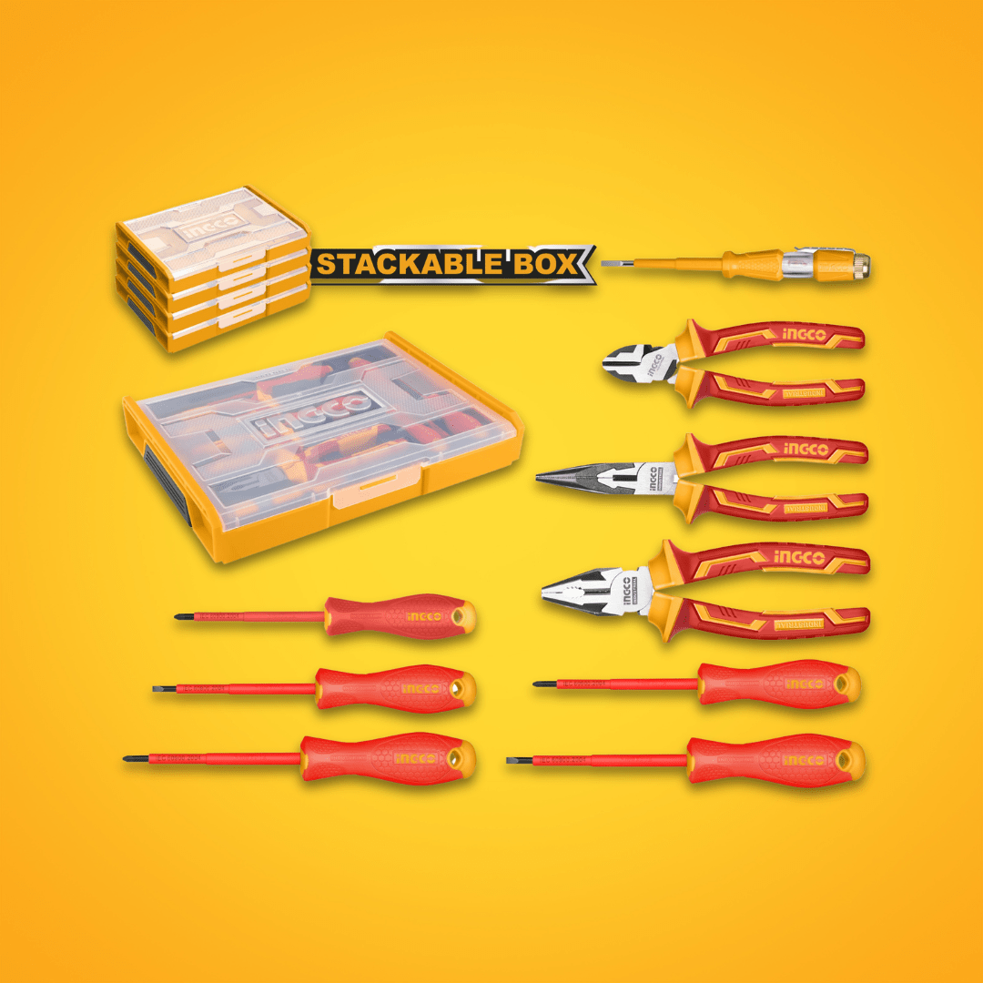 Ingco Screwdrivers Ingco 9 Pieces Insulated Hand Tools Set - HKTV01H091