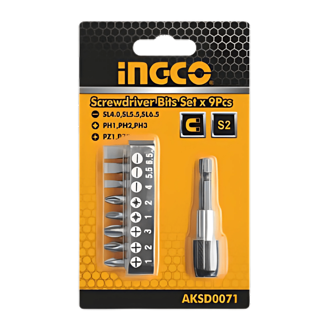 Ingco Screwdriver Bits Ingco 9-Pieces Screwdriver Bit Set - AKSD0071