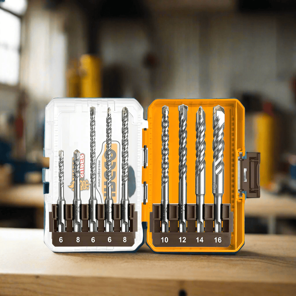 Ingco Drill Ingco 9 Pieces SDS Plus Hammer Drill Bit Set - AKDL30906