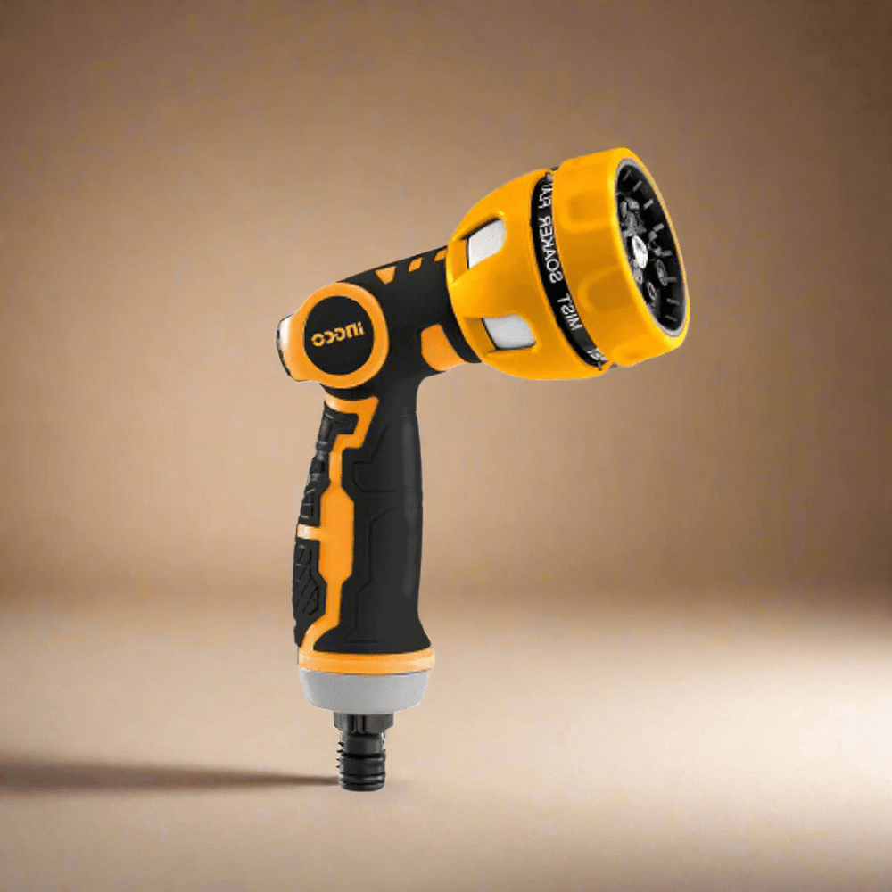 Ingco Gardening Tool Ingco 9-Way Plastic Trigger Nozzle with 3/4" Tool Adaptor – HWSG6091