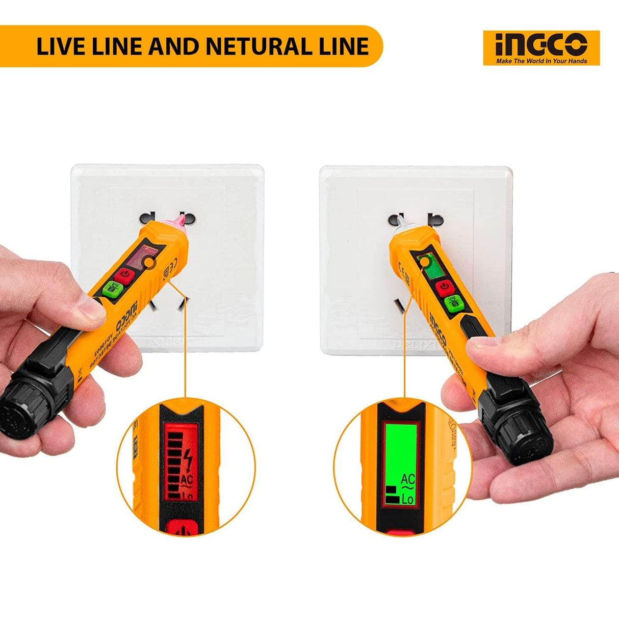 Ingco Digital Meter Ingco AC Voltage Detector - VD10003