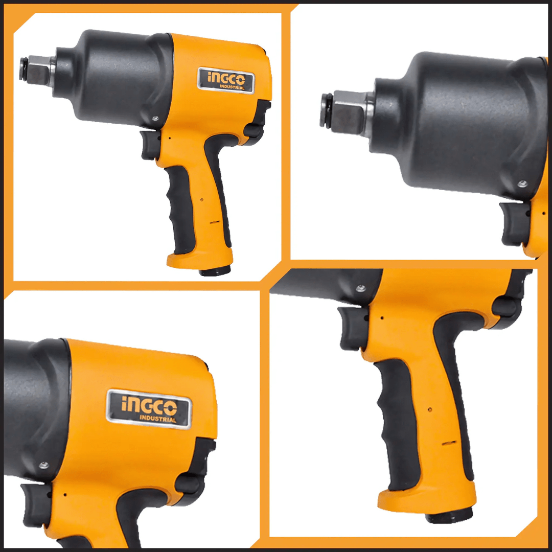 Ingco Impact Wrench & Driver Ingco ¾” Air Impact Wrench 1355Nm Twin Hammer Mechanism - AIW341301