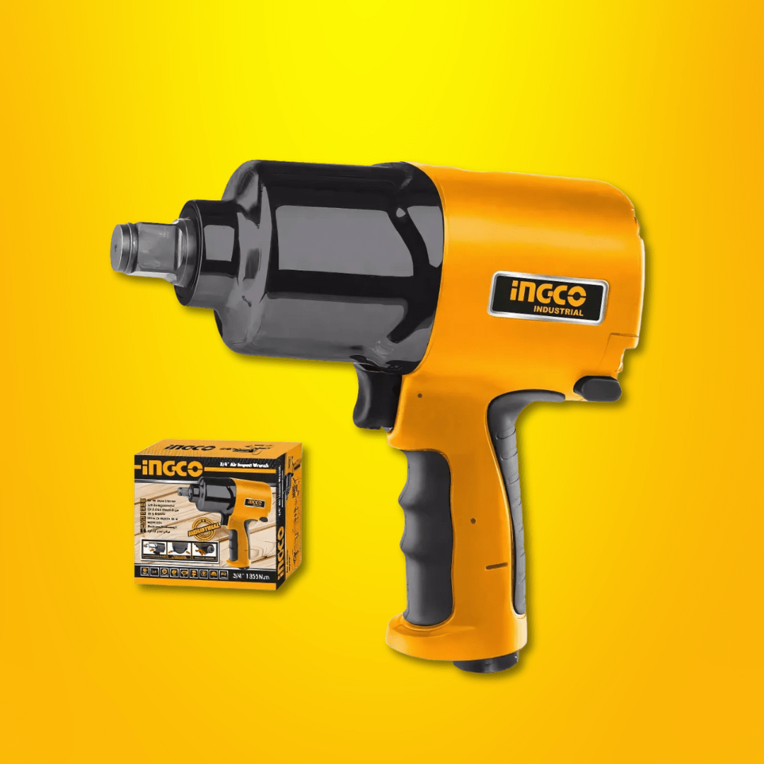 Ingco Impact Wrench & Driver Ingco ¾” Air Impact Wrench 1355Nm Twin Hammer Mechanism - AIW341301