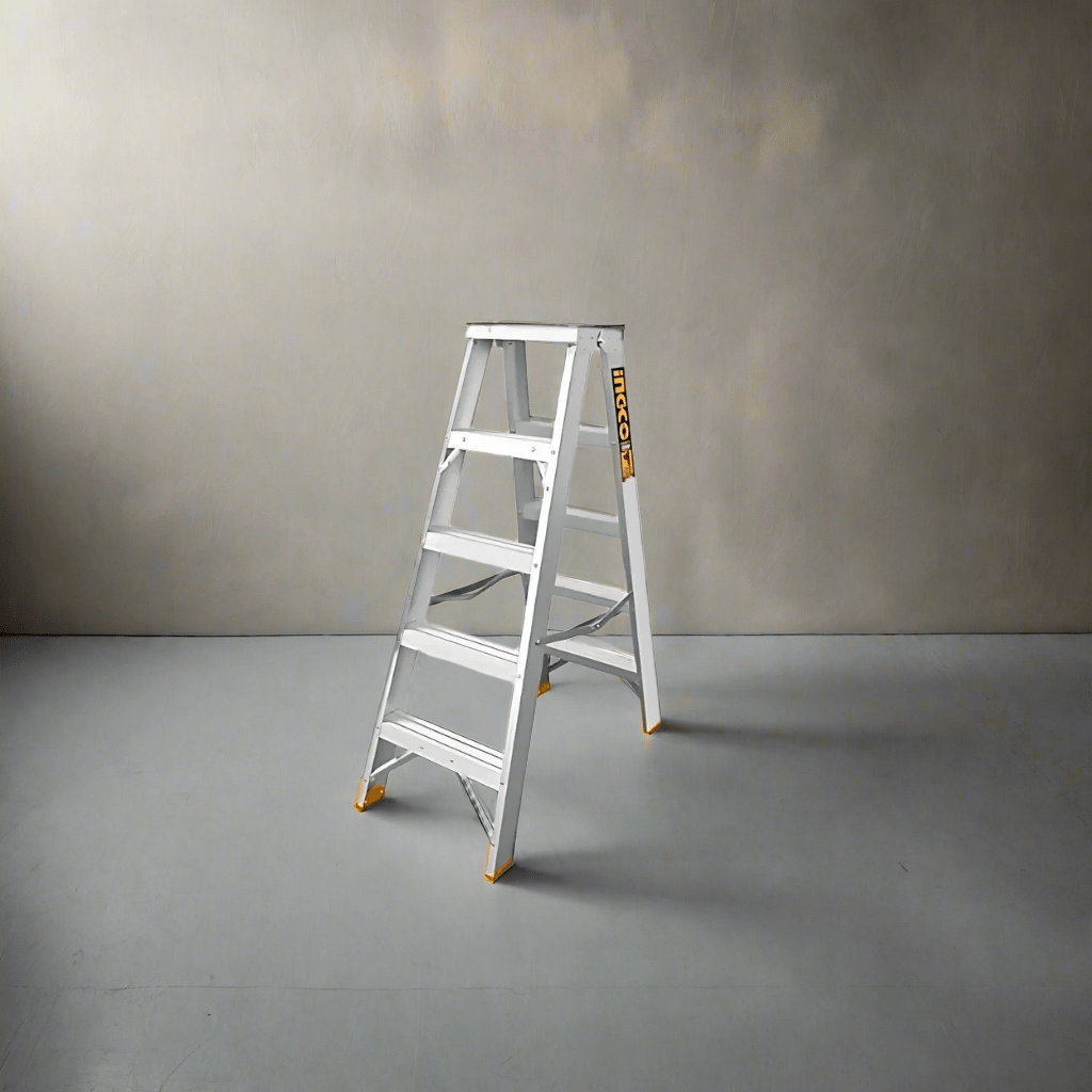 Ingco Ladder Ingco Aluminum Double-Sided Ladder 2x5 Steps – HLAD01051