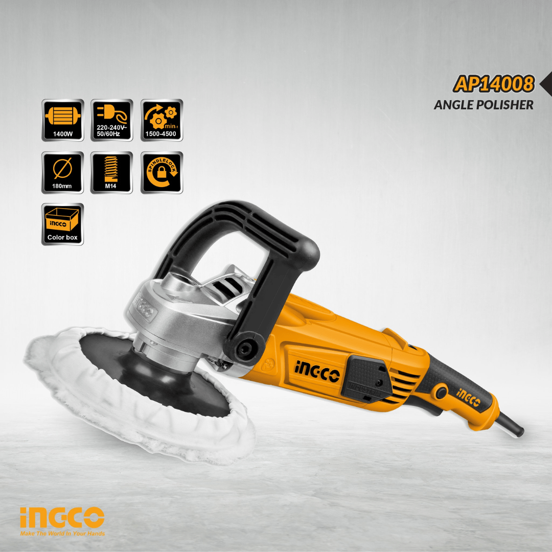 Ingco Automotive Accessories & Maintenance Ingco Angle polisher 1400W - AP14008