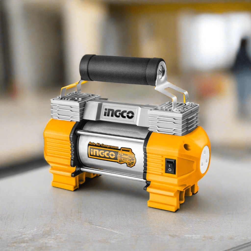 Ingco Compressor & Air Tool Accessories Ingco Auto Air Compressor 18A 120Psi with LED Light - AAC2508
