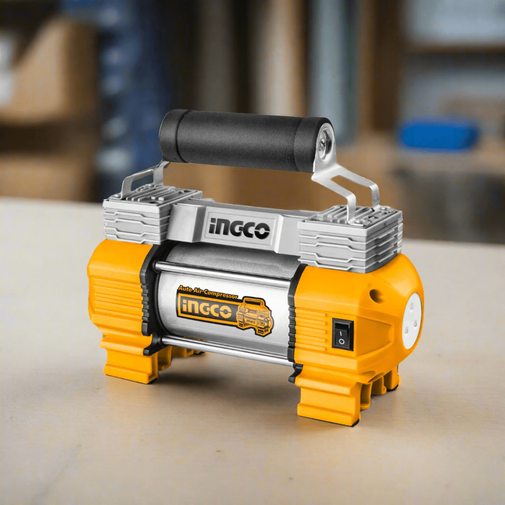 Ingco Compressor & Air Tool Accessories Ingco Auto Air Compressor 18A 120Psi with LED Light - AAC2508