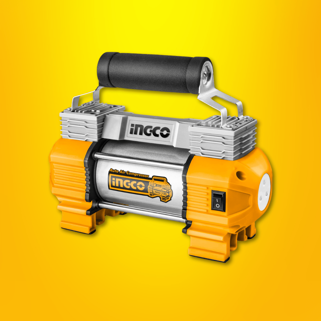 Ingco Compressor & Air Tool Accessories Ingco Auto Air Compressor 18A 120Psi with LED Light - AAC2508
