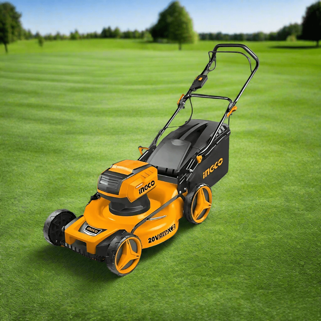 Ingco Lawn Mower Ingco Brushless 20" Lithium-ion Cordless Lawn Mower with Two 40V 5.0Ah Batteries & Charger - LMLI20202