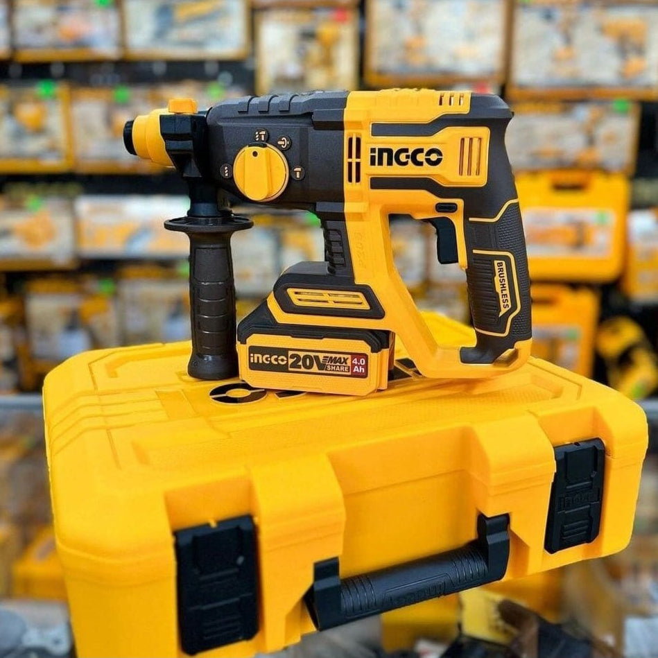 Ingco Drill Ingco Brushless Lithium-Ion Rotary Hammer 20V 4.0Ah - CRHLI202081