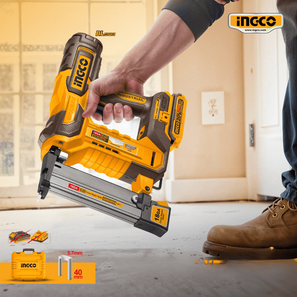 Ingco Nailer & Stapler Ingco Brushless Motor Cordless Brad Nailer - CCSNLI6005