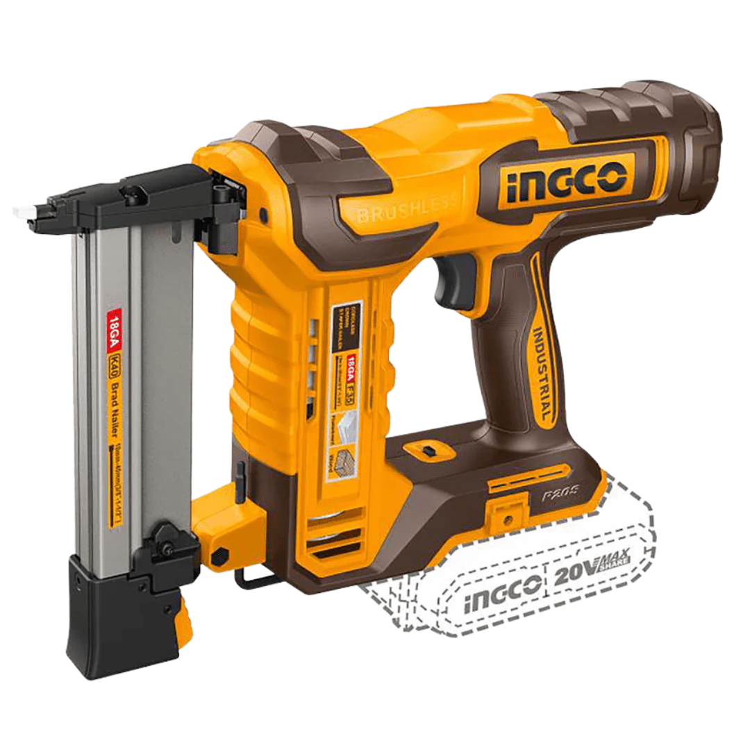 Ingco Nailer & Stapler Ingco Brushless Motor Cordless Brad Nailer - CCSNLI6008