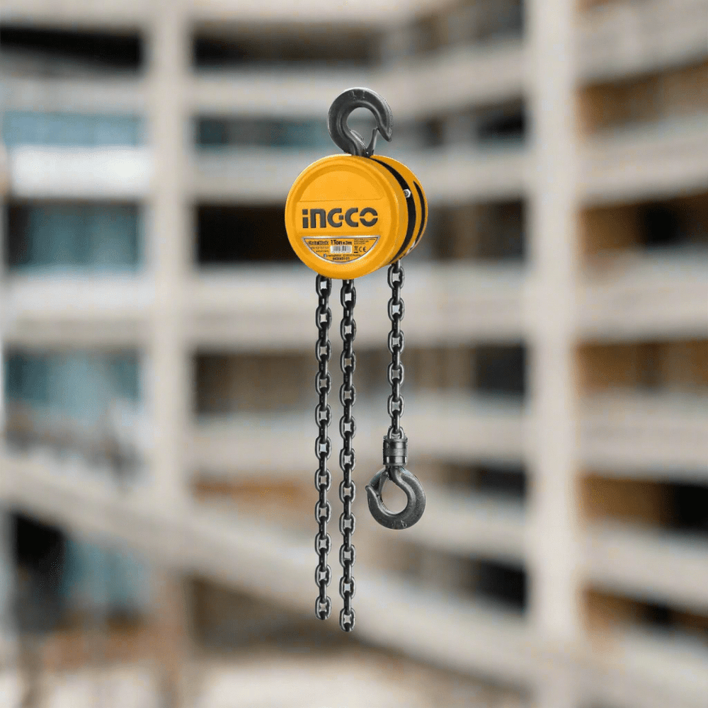 Ingco Hanging Tools Ingco Chain Block - 1 Ton to 5 Ton Lift Capacity