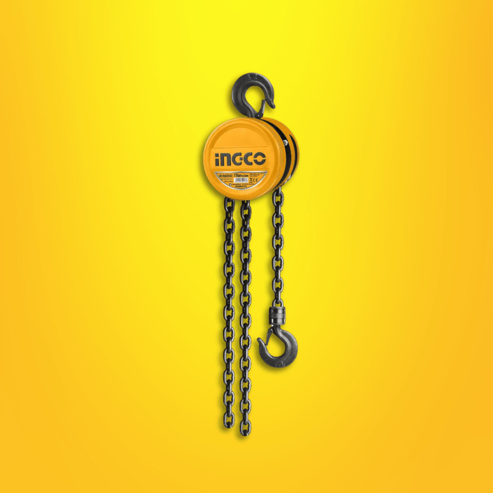 Ingco Hanging Tools Ingco Chain Block - 1 Ton to 5 Ton Lift Capacity