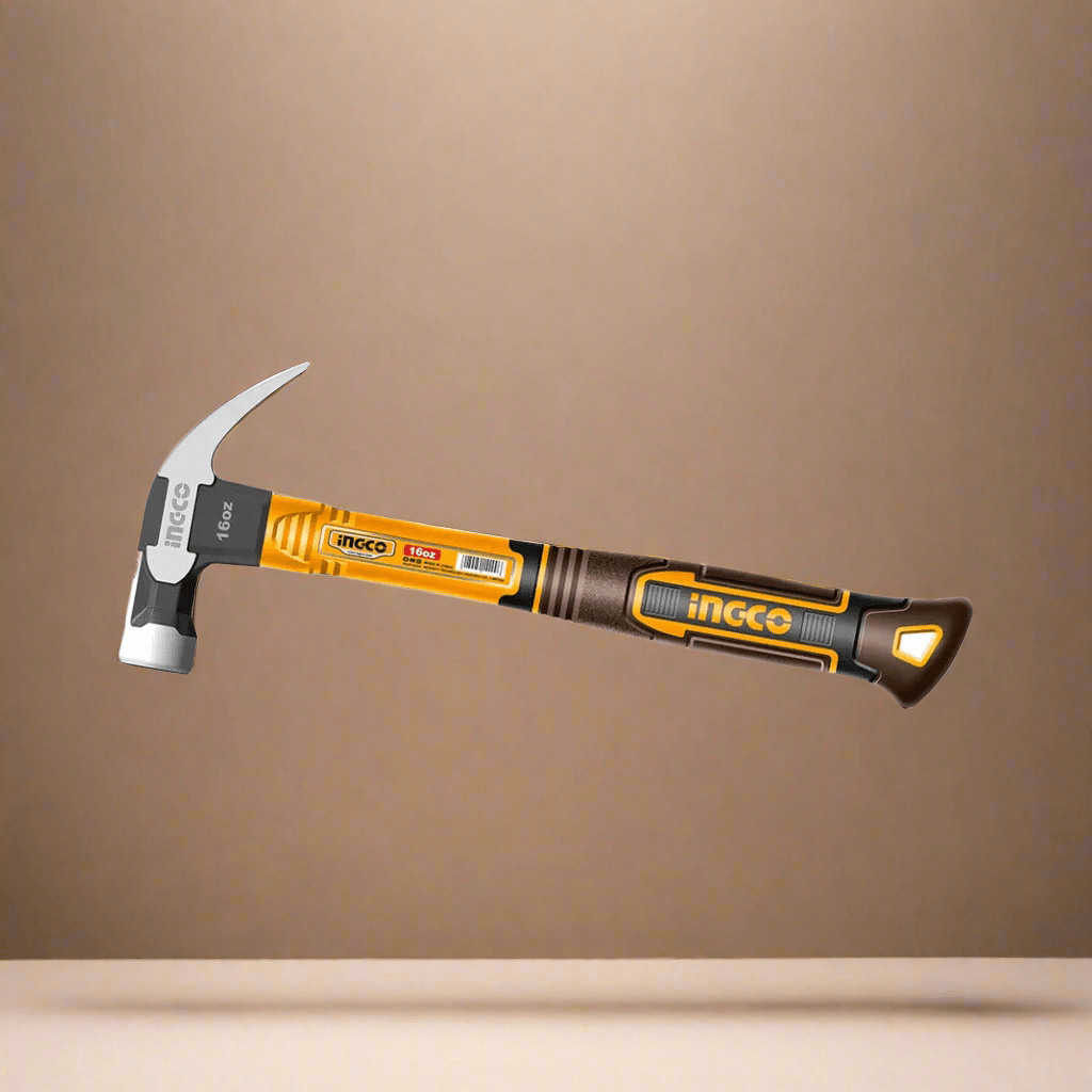 Ingco Hammers Mallets & Sledges Ingco Claw Hammer 450g with Fiberglass Handle - HCH81016