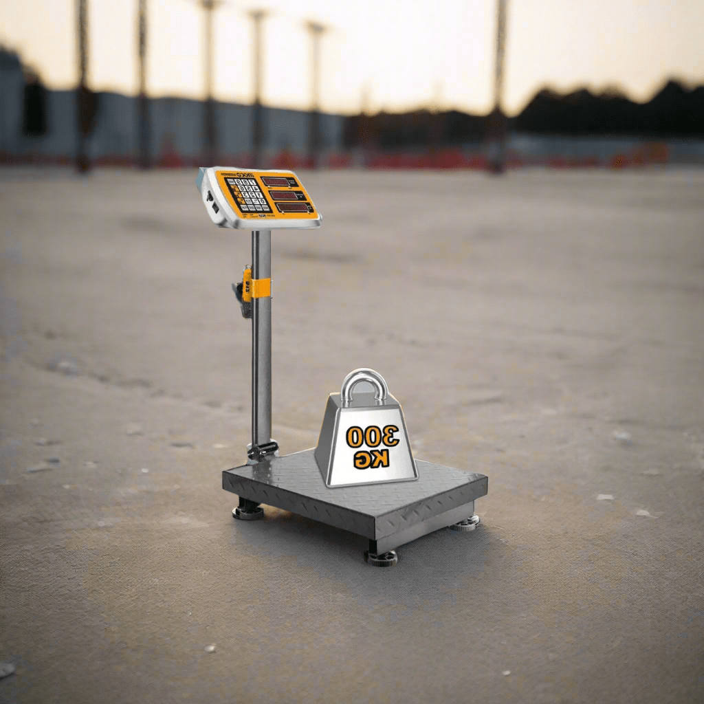 Ingco Digital Meter Ingco Cordless 300kg Lithium-Ion Scale with 12V 1.5Ah Battery - CES1303