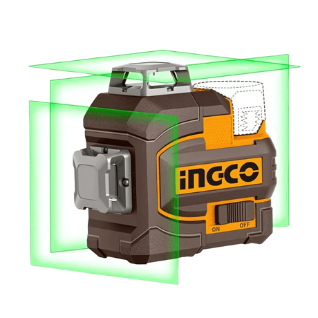 Ingco Laser Measure Ingco Cordless 3D Self Leveling Line Laser - HLL301201