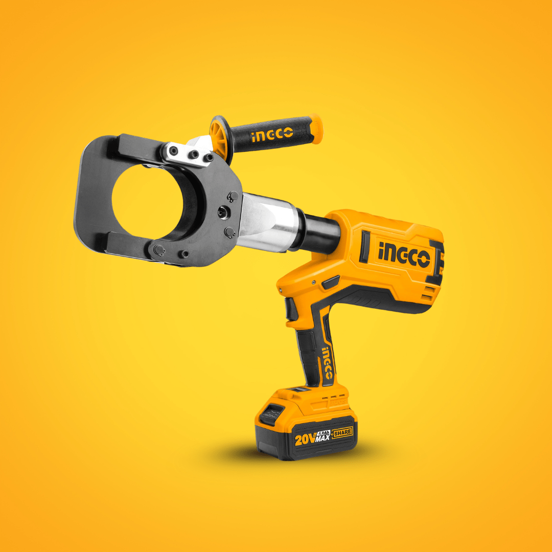 Ingco Specialty Power Tool Ingco Cordless Hydraulic Cable Cutter with 20V Lithium-Ion Batteries – CRCLI2002