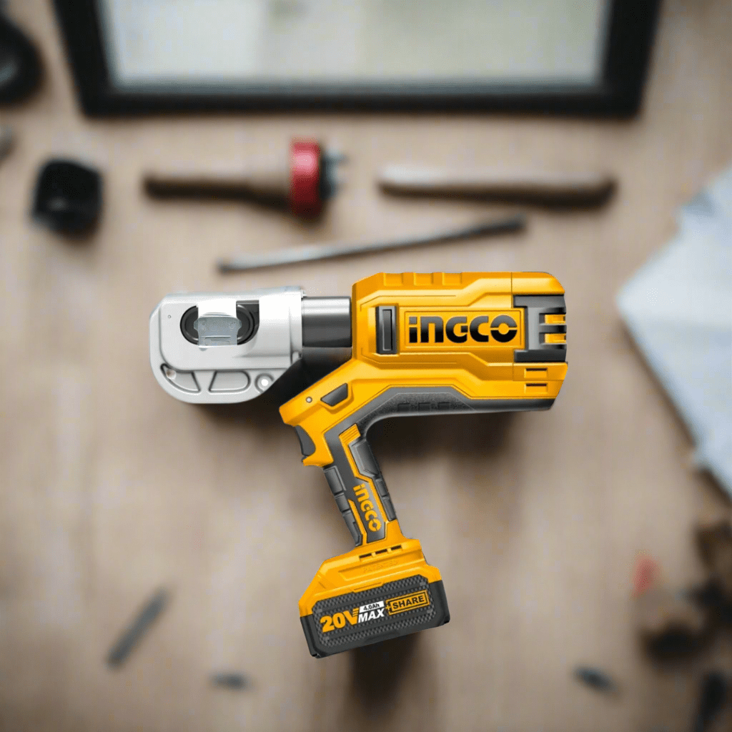Ingco Specialty Power Tool Ingco Cordless Lithium-Ion Hydraulic Crimping Tool with 20V Batteries – CTLI2002