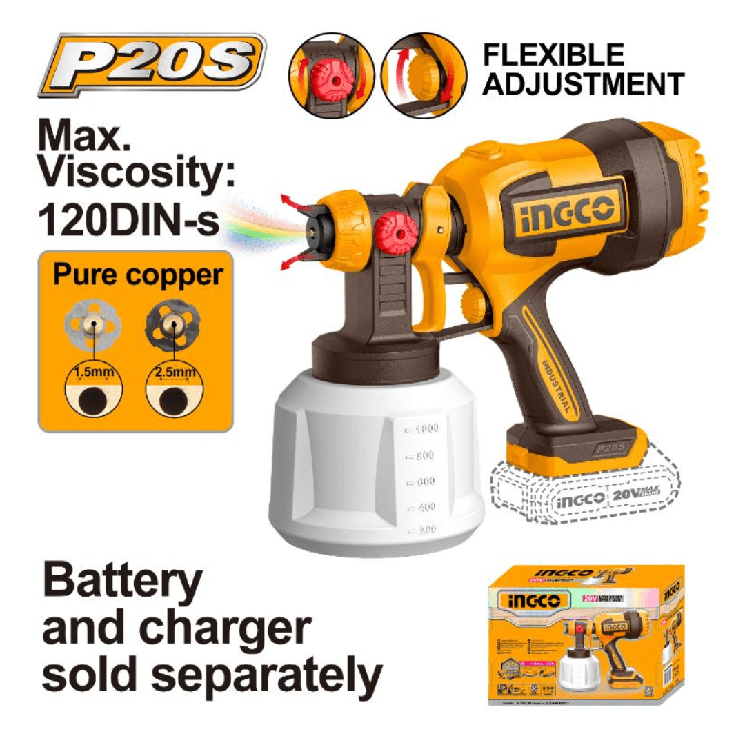 Ingco Spray Gun Ingco Cordless Spray Gun - CSGLI2004