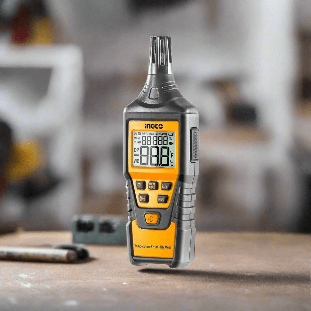 Ingco Digital Meter Ingco Digital Humidity & Temperature Meter with Backlight & Dew Point Function – HETHT01