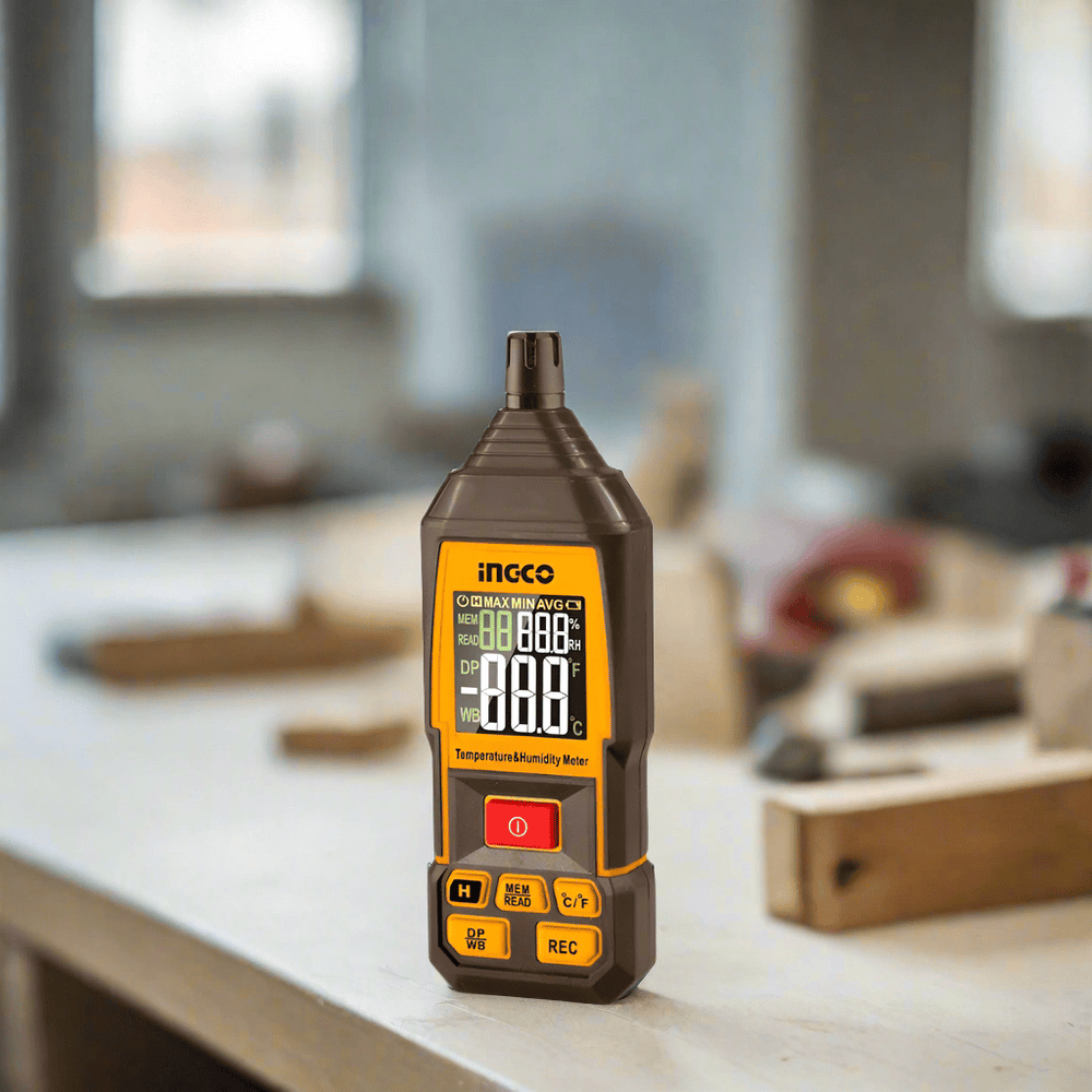 Ingco Digital Meter Ingco Digital Humidity & Temperature Meter with Backlight & Dew Point Function – HETHT031