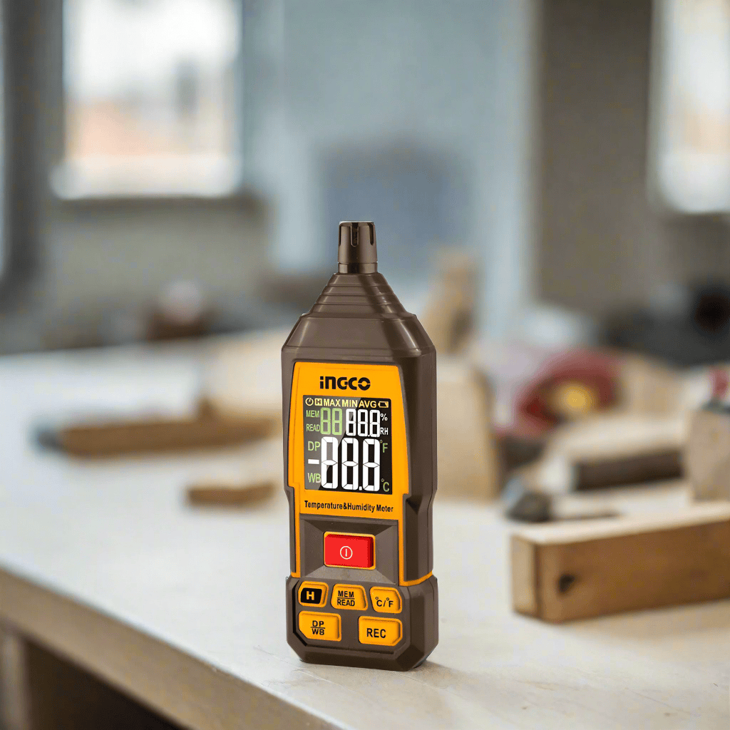 Ingco Digital Meter Ingco Digital Humidity & Temperature Meter with Backlight & Dew Point Function – HETHT031