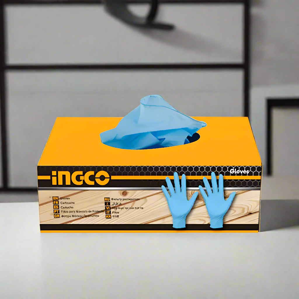 Ingco Work Gloves Ingco Disposable Nitrile Gloves - HGNG02-L