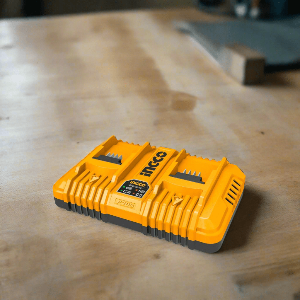 Ingco Batteries & Chargers Ingco Double 20V 4Ah Fast Intelligent Charger – FCLI2034