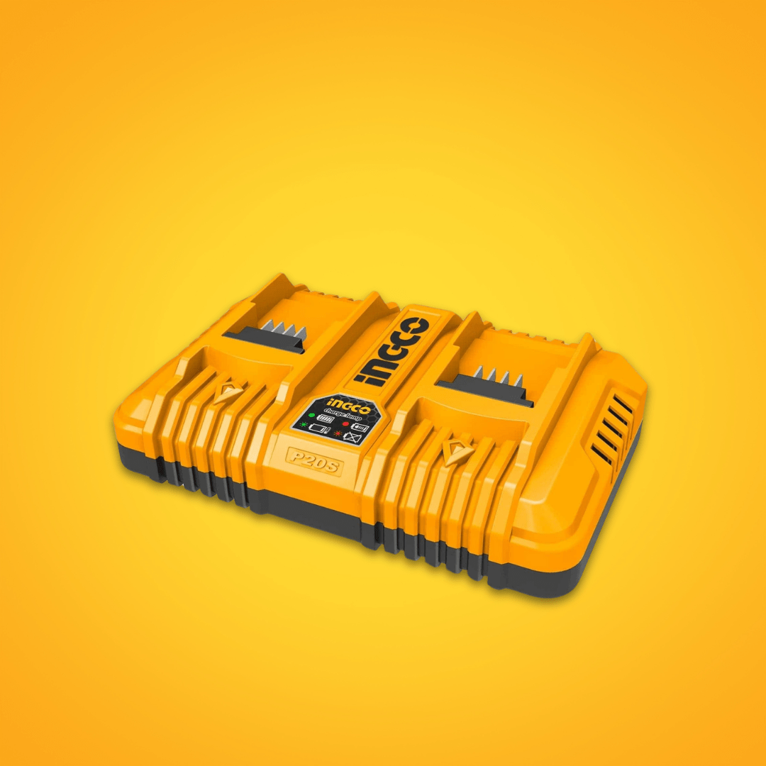 Ingco Batteries & Chargers Ingco Double 20V 4Ah Fast Intelligent Charger – FCLI2034