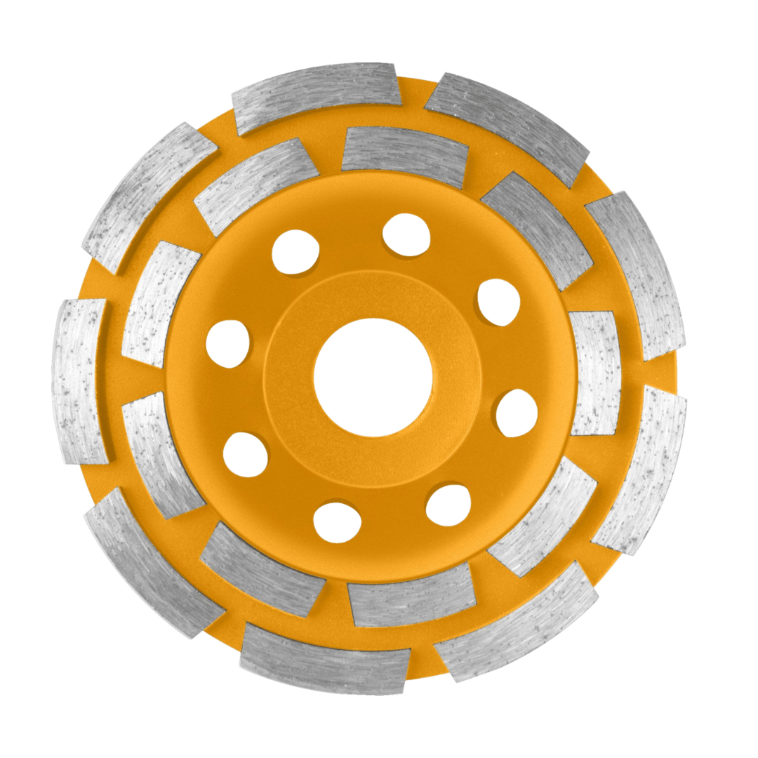 Ingco Grinding & Cutting Wheels Ingco Double Row Segmented Diamond Cup Wheels – 125mm & 150mm - CGW021251 / CGW021501