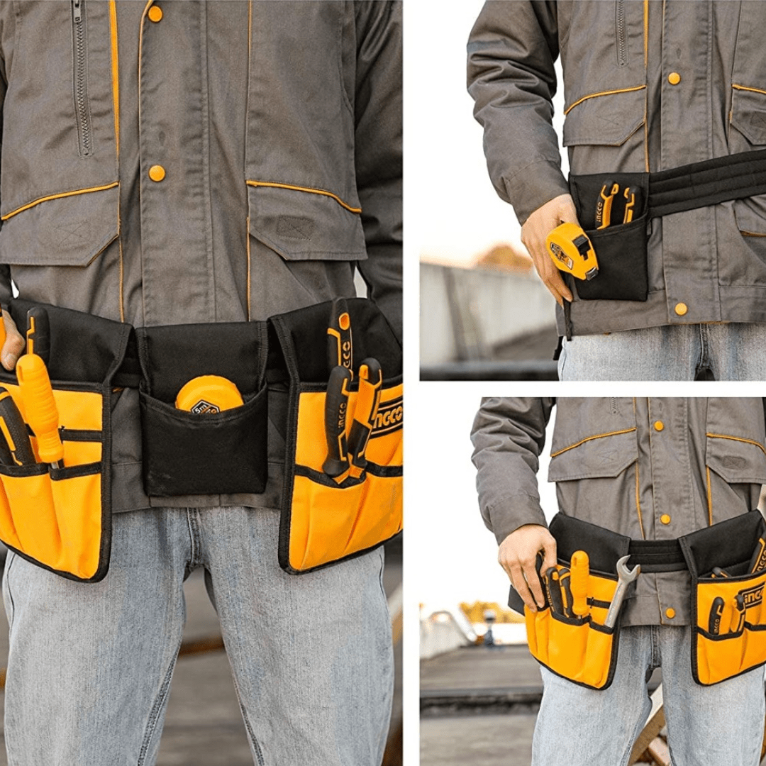 Ingco Tool Boxes Bags & Belts Ingco Double Tool Pouch - HTBP02031