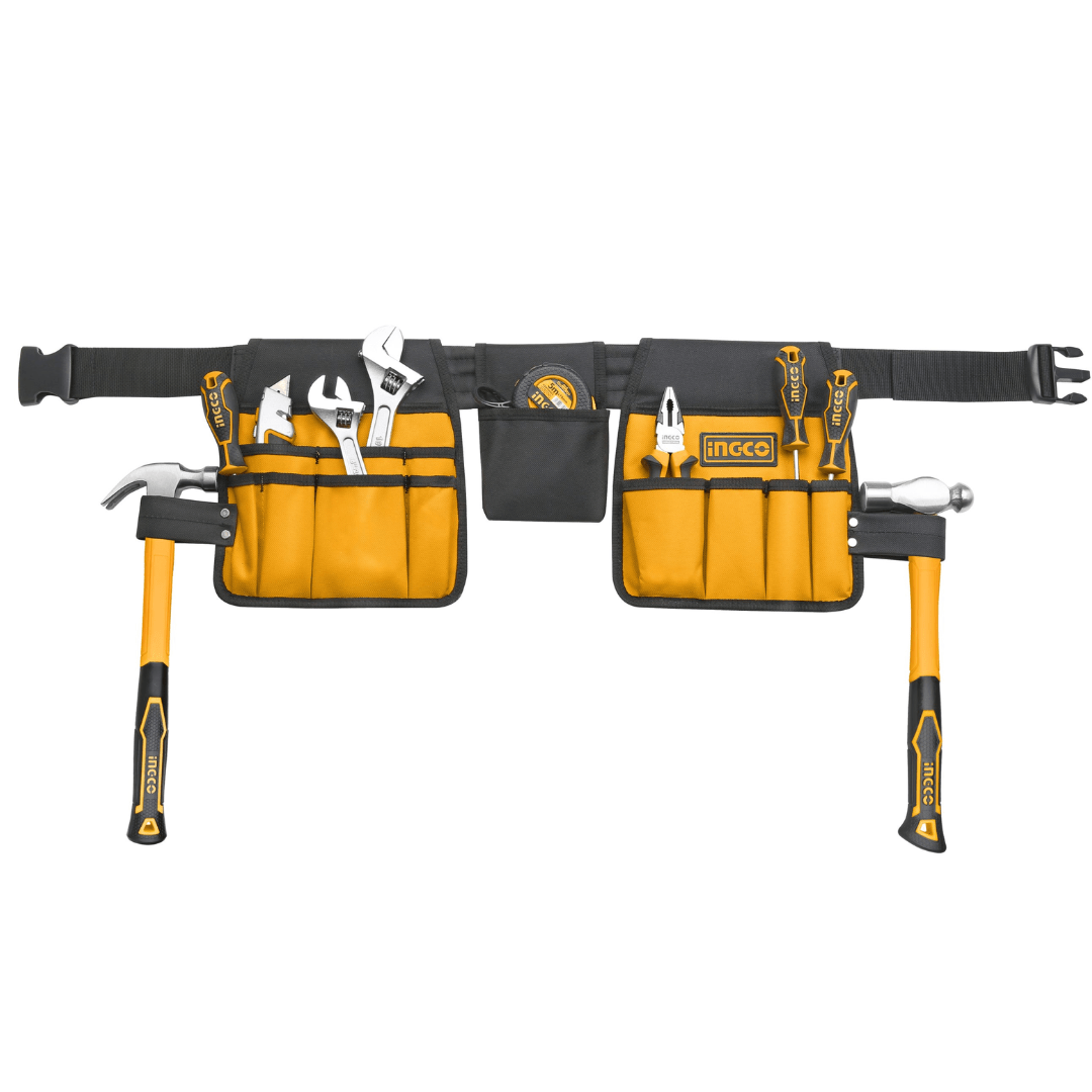 Ingco Tool Boxes Bags & Belts Ingco Double Tool Pouch - HTBP02031