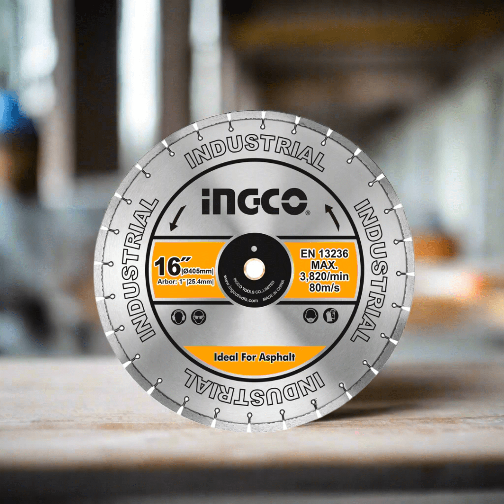 Ingco Grinding & Cutting Wheels Ingco Dry Diamond Disc 16" for Concrete & Asphalt – DMD044052 / DMD064051