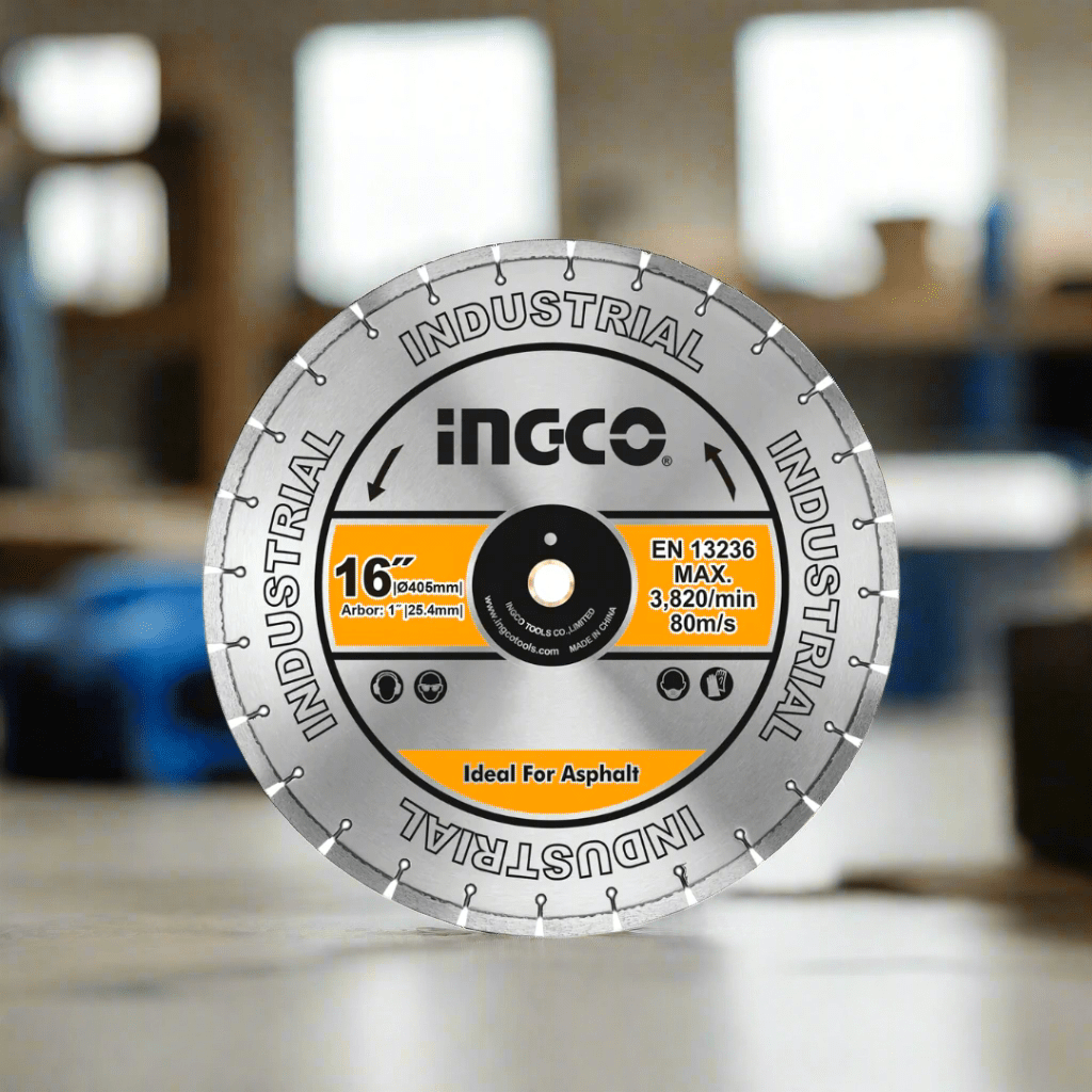 Ingco Grinding & Cutting Wheels Ingco Dry Diamond Disc 16" for Concrete & Asphalt – DMD044052 / DMD064051