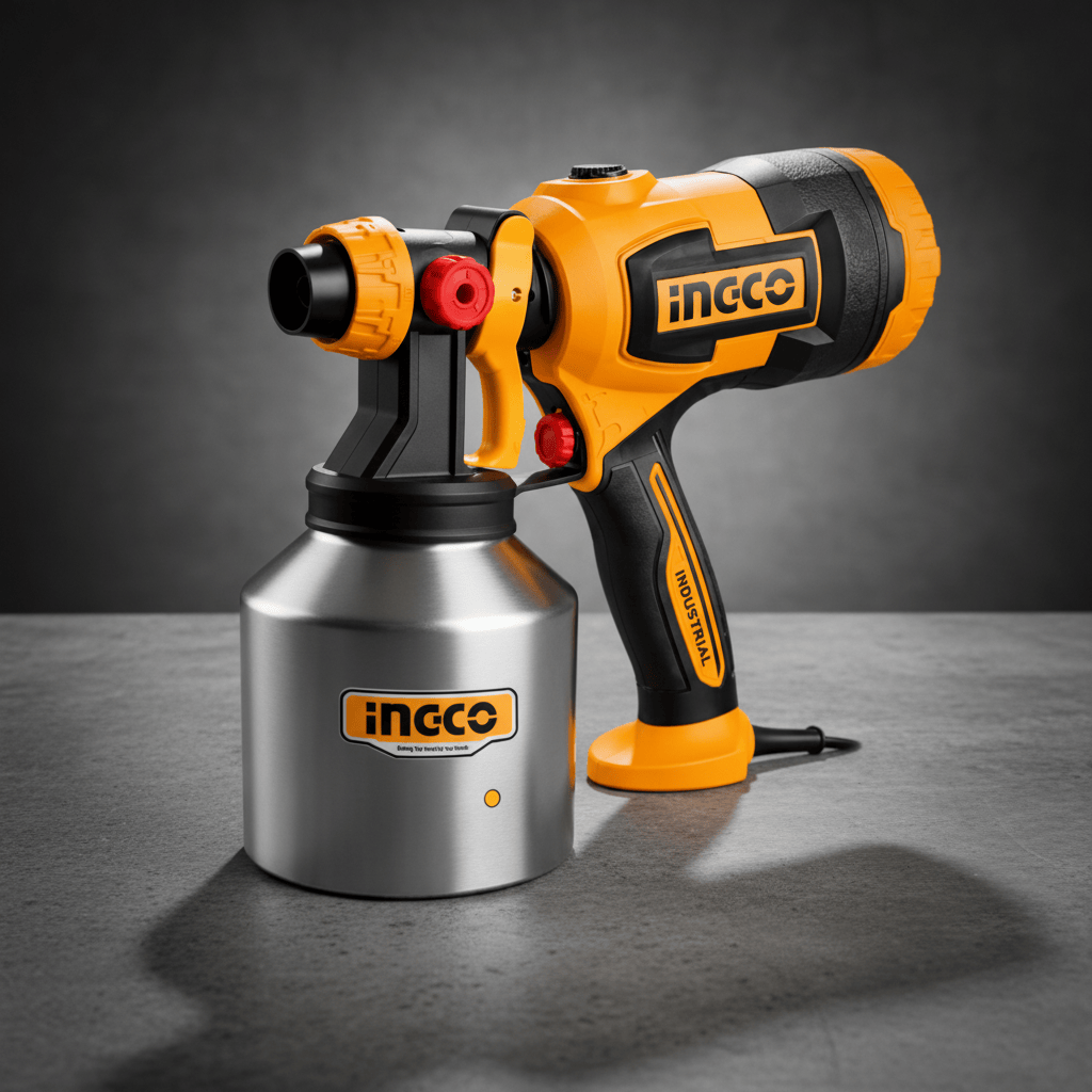 Ingco Spray Gun Ingco Electric Spray Gun 530W with 1000ml Stainless Steel Tank – SPG45061