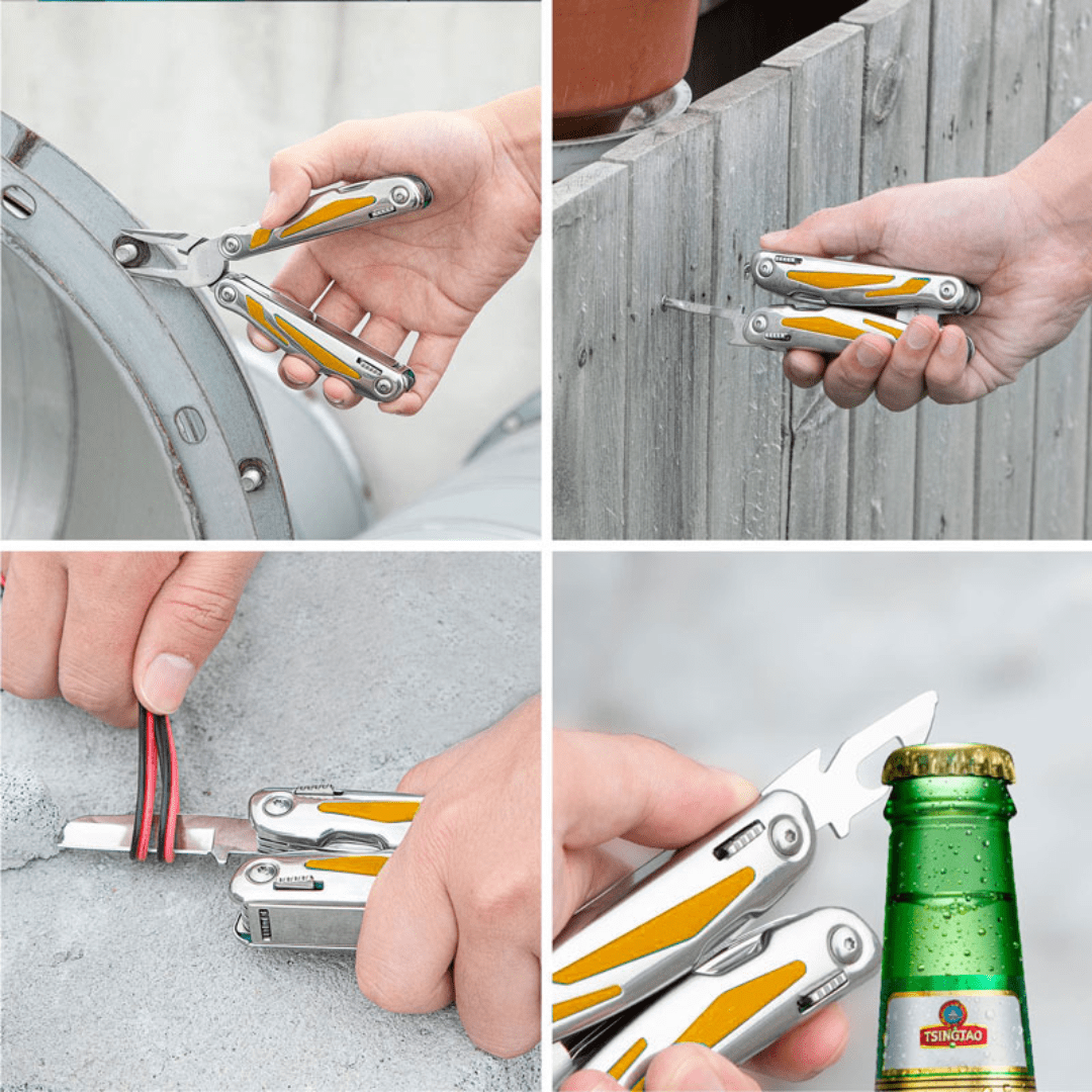 Ingco Multi Tools & Knives Ingco Foldable 15 Multi-Function Tool with Stainless Steel Handle – HFMFT0115