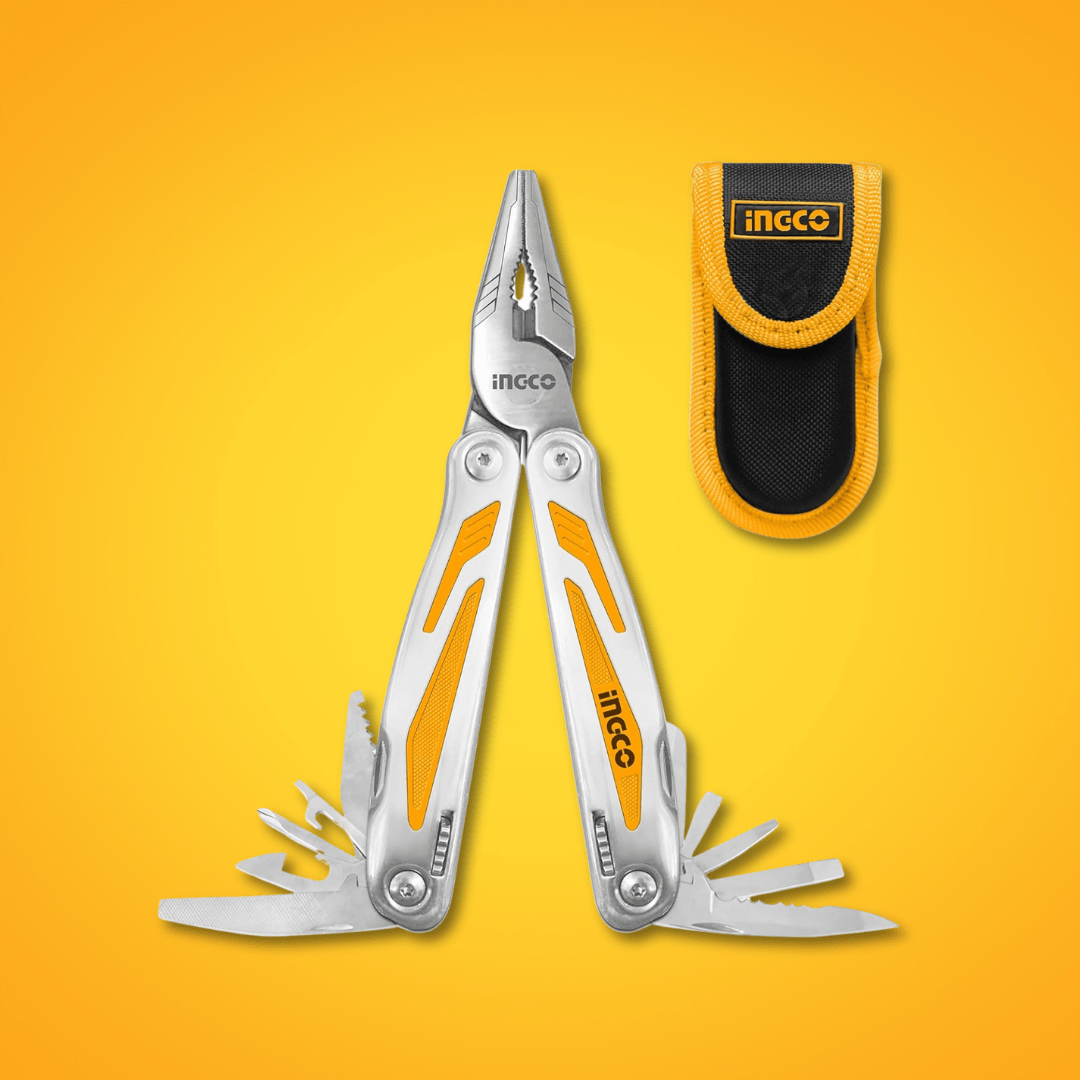 Ingco Multi Tools & Knives Ingco Foldable 15 Multi-Function Tool with Stainless Steel Handle – HFMFT0115