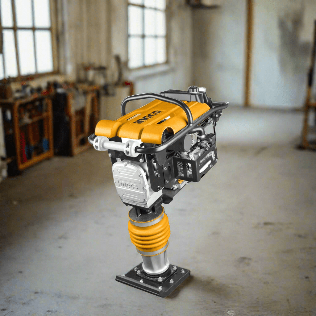 Ingco Construction Equipment Ingco Gasoline Tamping Rammer 6.5HP 10kN Impact Force - GRT75-2