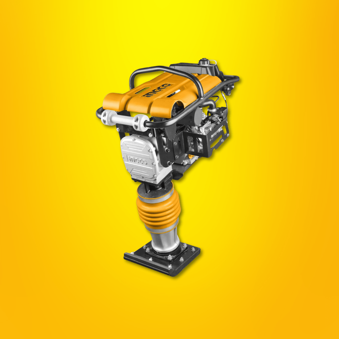 Ingco Construction Equipment Ingco Gasoline Tamping Rammer 6.5HP 10kN Impact Force - GRT75-2