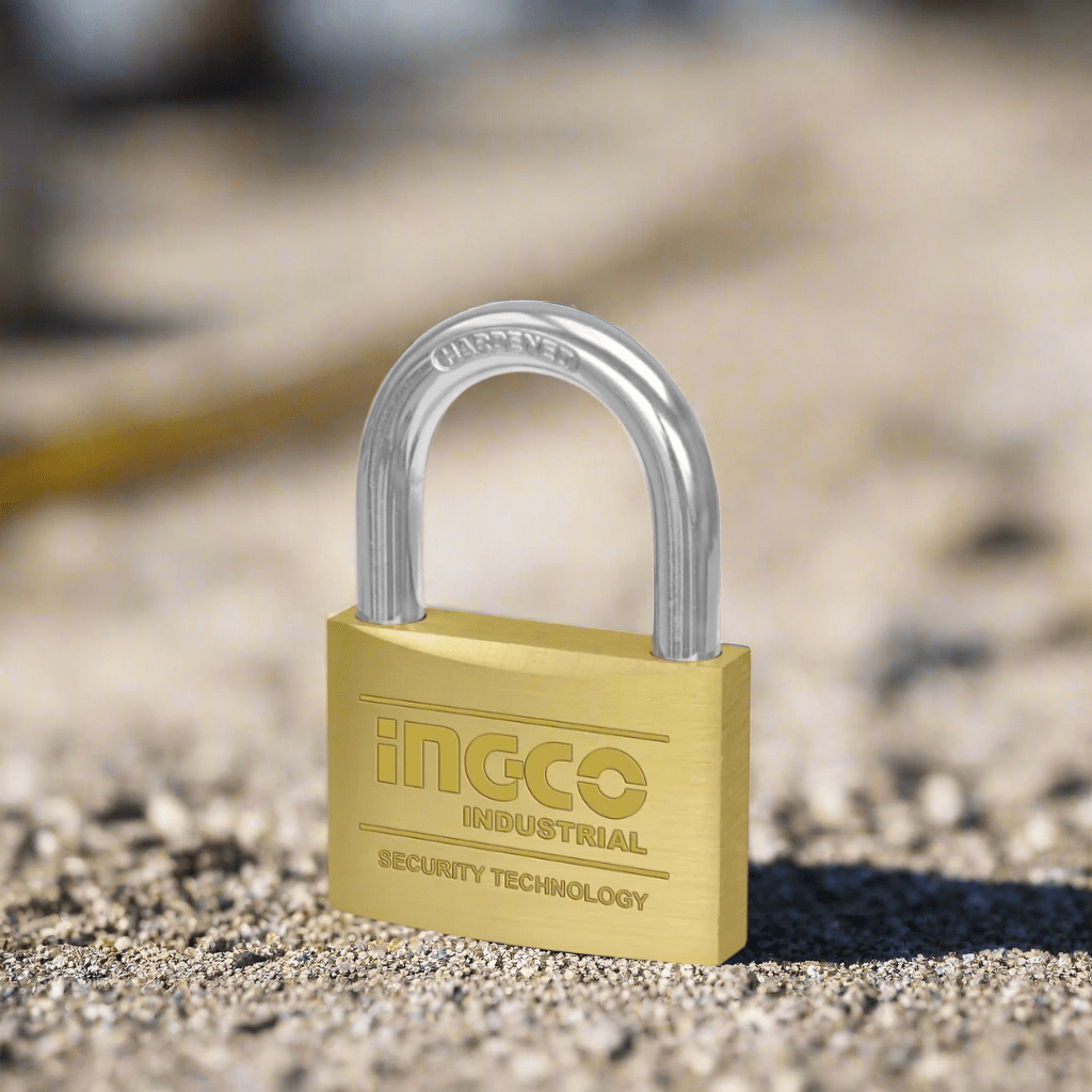 Ingco Padlocks & Accessories Ingco Heavy Duty Brass Padlock
