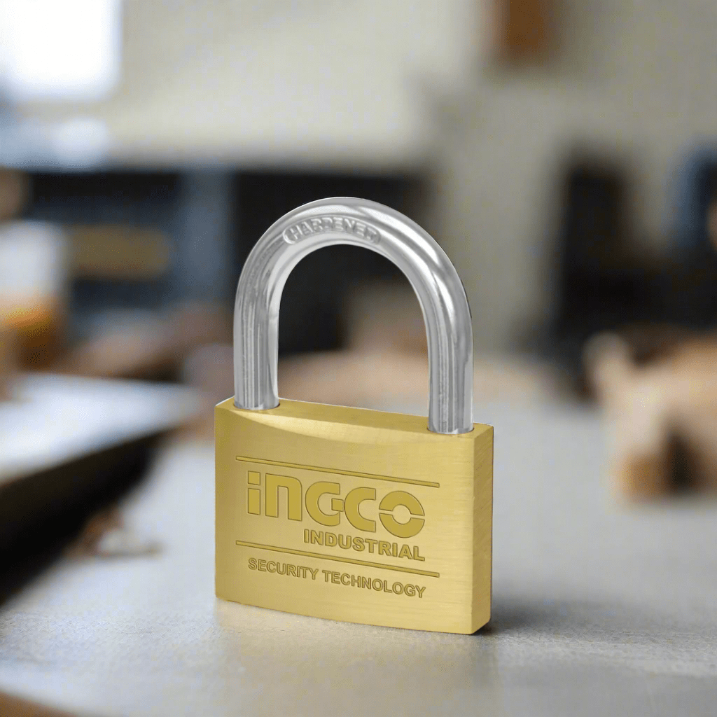 Ingco Padlocks & Accessories Ingco Heavy Duty Brass Padlock