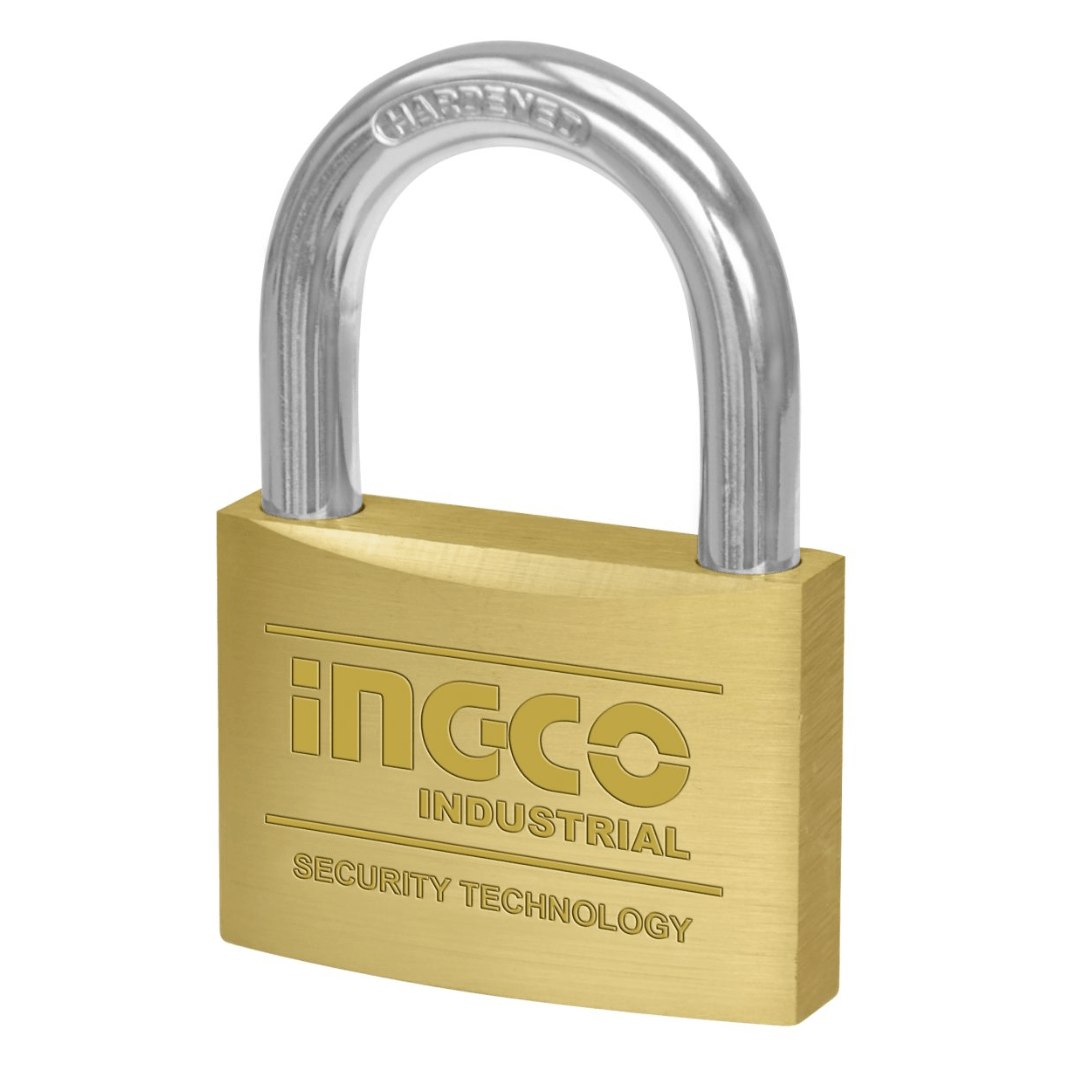 Ingco Padlocks & Accessories Ingco Heavy Duty Brass Padlock