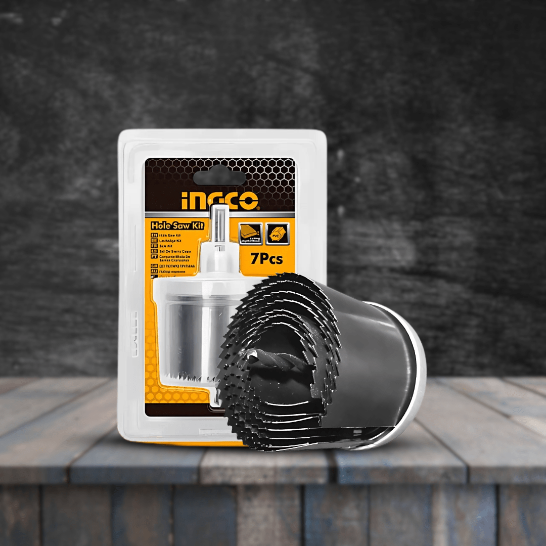 Ingco Hole Saws & Cores Ingco Hole Saw Set 7 Pieces - AKHS702