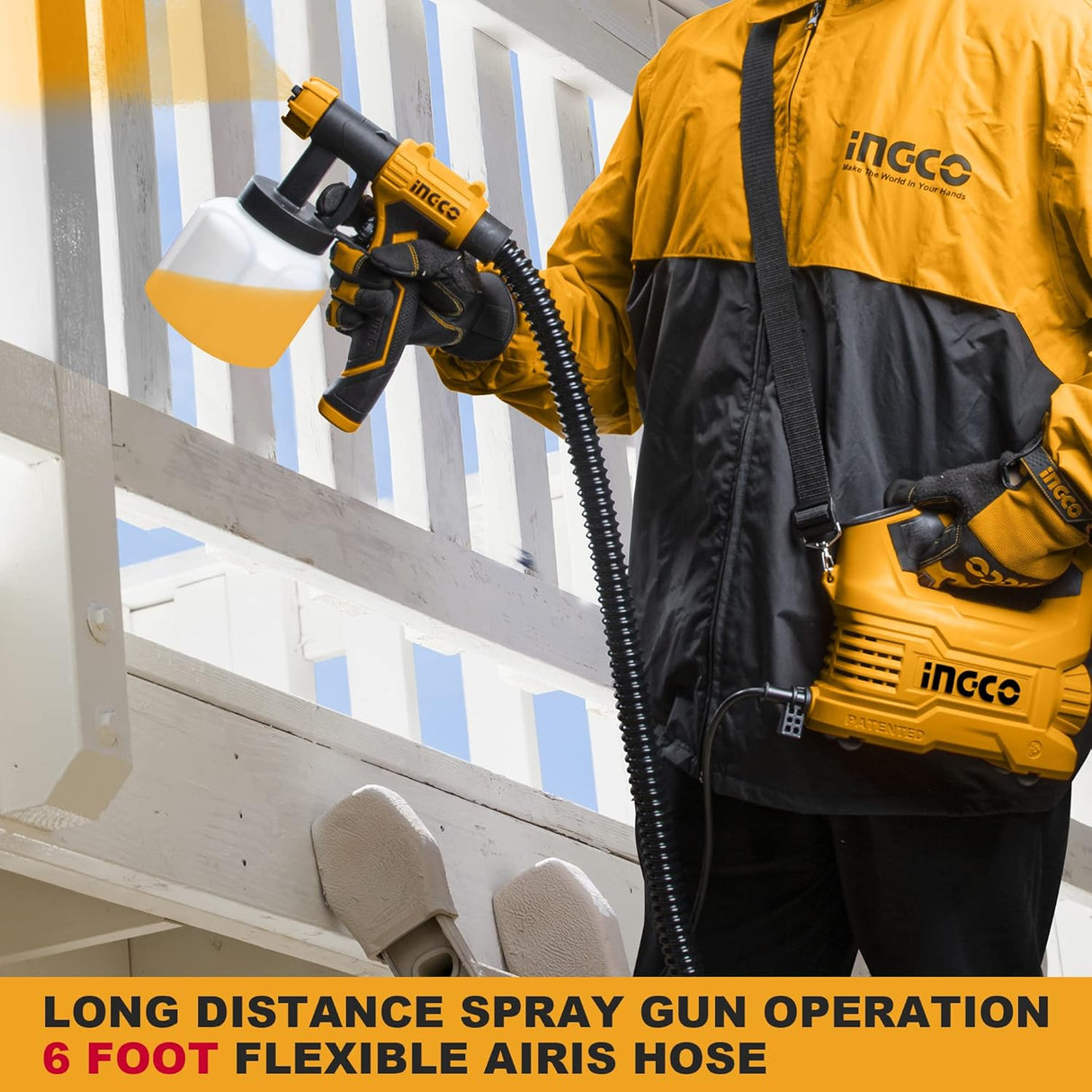 Ingco Spray Gun Ingco HVLP Floor Based Spray Gun 550W - SPG5008