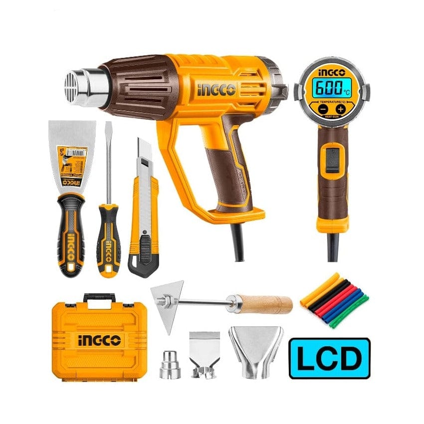 Ingco Heat Gun Ingco Industrial Heat Gun With LCD Screen 2000W - HG2000581