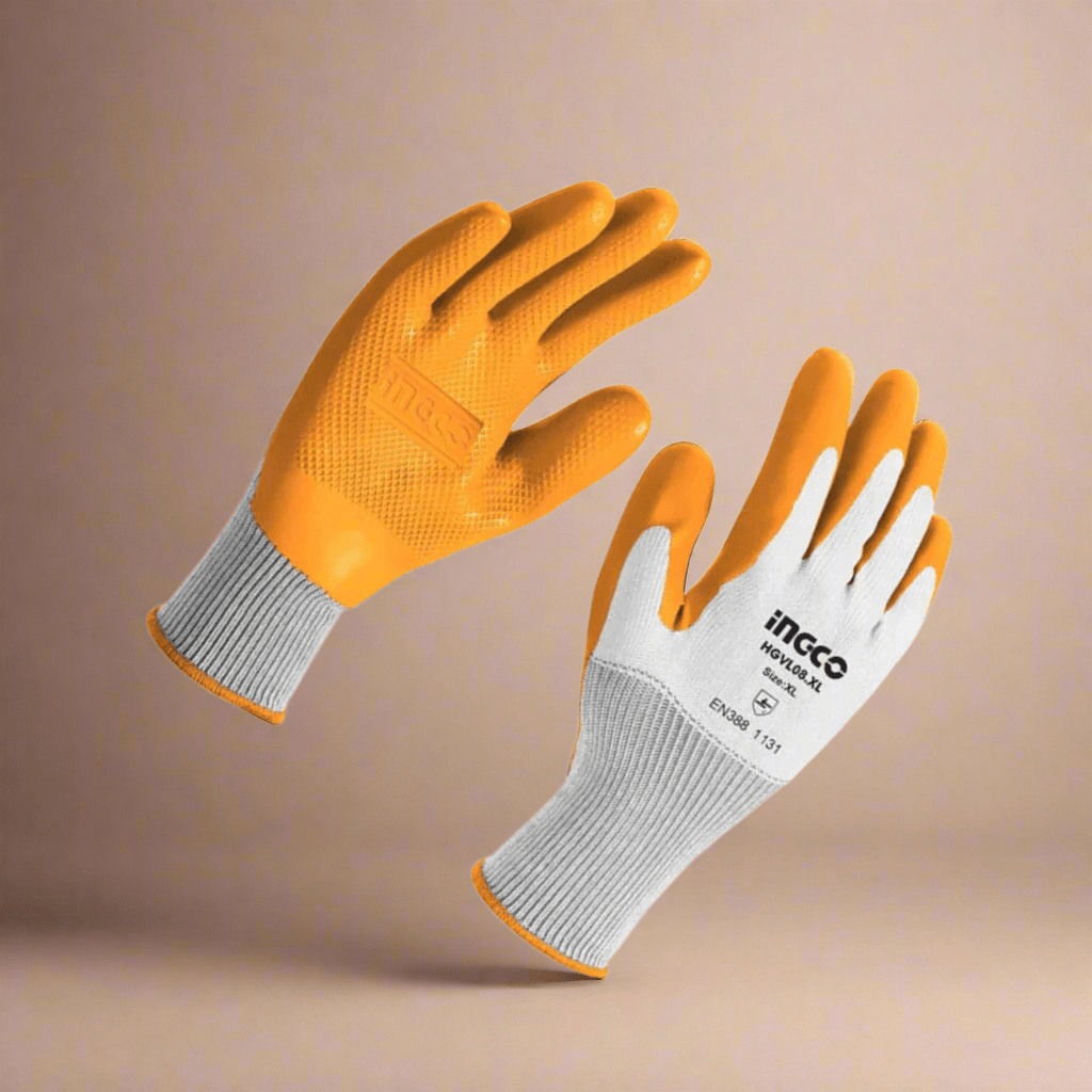 Ingco Work Gloves Ingco Industrial Latex Gloves - HGVL08-XL