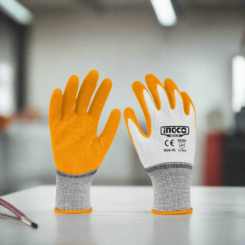 Ingco Work Gloves Ingco Industrial Latex Gloves - XL Size – HGVL06-XL